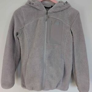New Balance fleece hooded full zip jacket women's size small